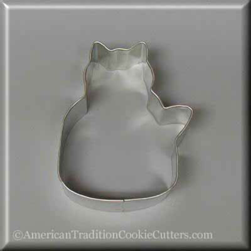 3" Quilting Cat Metal Cookie Cutter NA6015